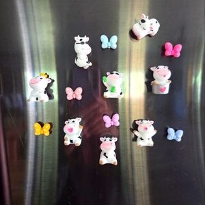 Handmade Refrigerator Magnets 8pc Set